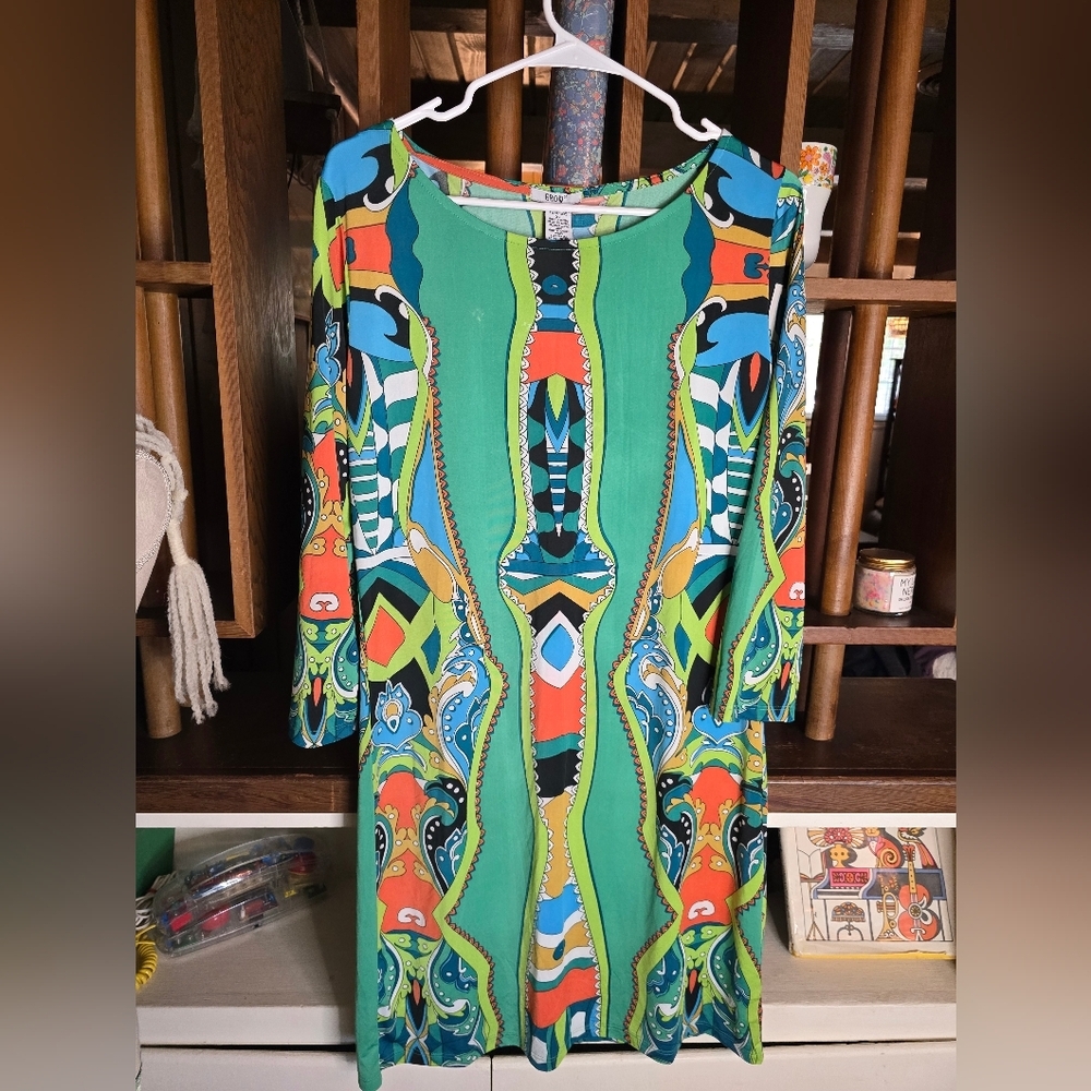 EROW XL Colorful Patterned Dress